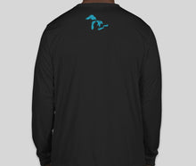 Unsalted Signature Cooling Performance Long Sleeve Tee - Black / Turquoise