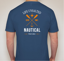 Unsalted Nautical Tee - Blue / White / Orange